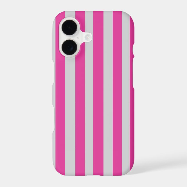 Pink and Grey Stripes  (Back)