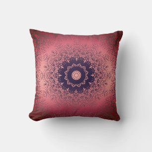 pink and grey throw pillow