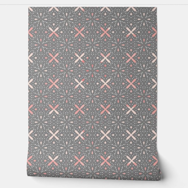 Pink and Grey Wallpaper (Unrolling)