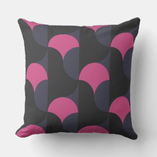 Pink and Gun Powder Grey Cushion