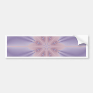 Pink and Lilac 3D Flower Bumper Sticker