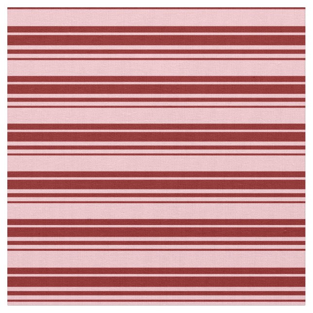Pink and Maroon Lined Pattern Fabric (Close Up)