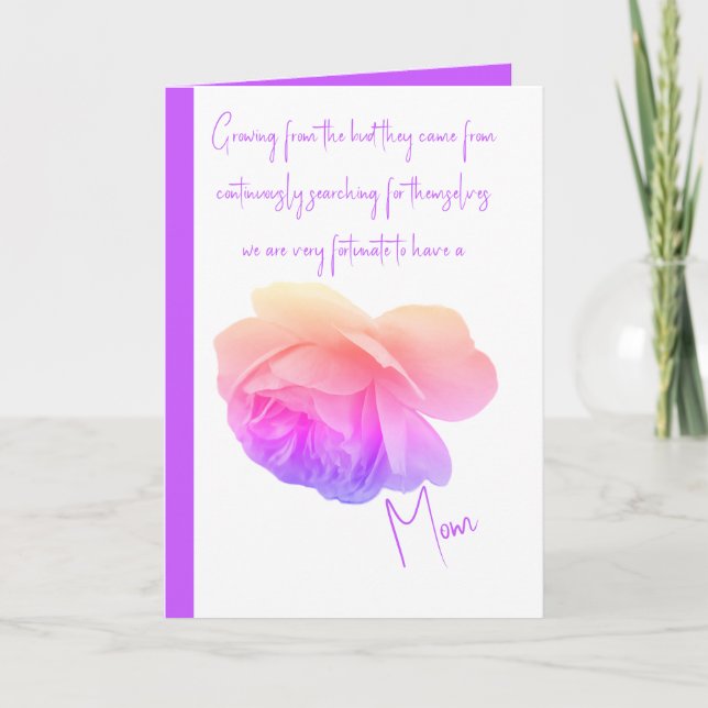 Pink and Mauve Card (Front)