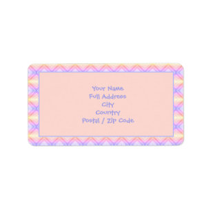 Pink and Mauve Large Return Address Labels