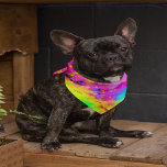 Pink And More Abstract Splash Paint Bandana<br><div class="desc">Calling all trendsetting pups! Unleash your inner artist with this bold and vibrant abstract paint splash bandanna. A mix of eye-catching pinks, blues, oranges, purples, and greens creates a unique look that's sure to turn heads at the park. Made for the modern pet who loves to stand out, this bandanna...</div>