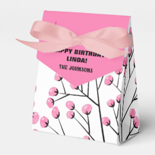 Pink and Navy Blue Birthday gift box