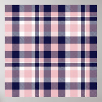 Pink and navy Plaid, chequered, tartan seamless
