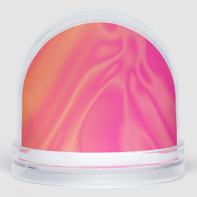 pink and orange brunch flows snowglobe (Front)