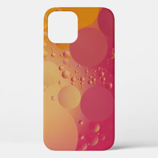 Pink and orange bubble digital Case-Mate iPhone case (Back)