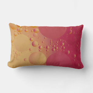 Pink and orange bubble digital lumbar cushion