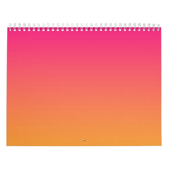 Pink and orange gradient calendar (Cover)