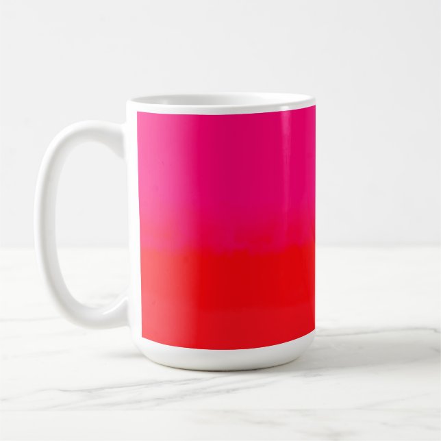 Pink and Orange Gradient  Coffee Mug (Left)