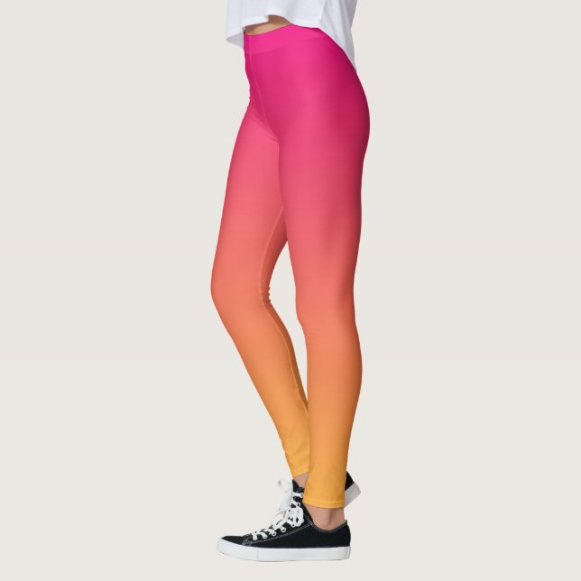 Pink and orange gradient leggings (Left)