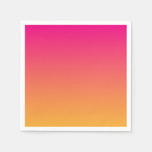 Pink and orange gradient napkin