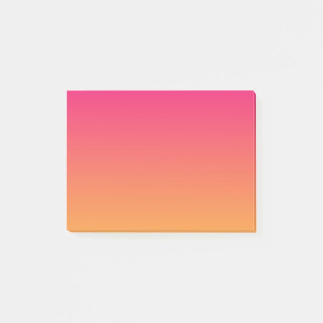 Pink and orange gradient post-it notes (Front)