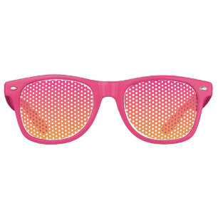 Pink and orange gradient retro sunglasses