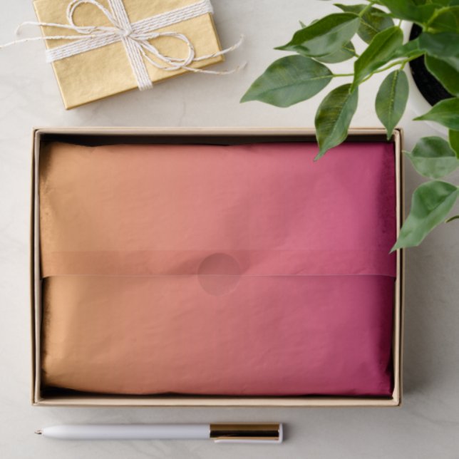 Pink and orange gradient tissue paper (Gift)