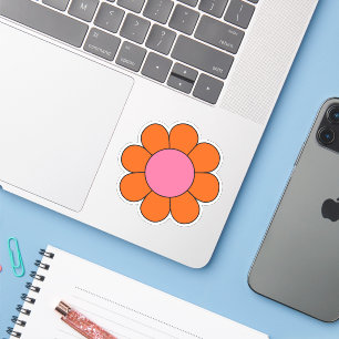 Pink and orange hippy retro Daisy 