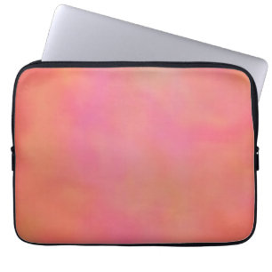 Pink and Orange Marrbled Cloud abstract Laptop Sleeve
