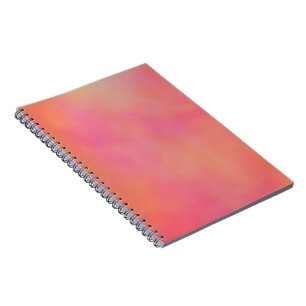 Pink and Orange Marrbled Cloud abstract Notebook