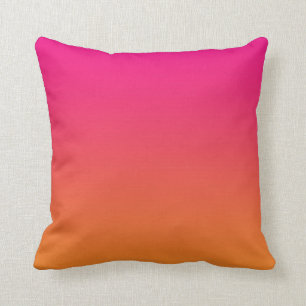 “Pink And Orange Ombre” Cushion