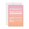 Pink and Orange Ombre Gradient Wedding Invitations