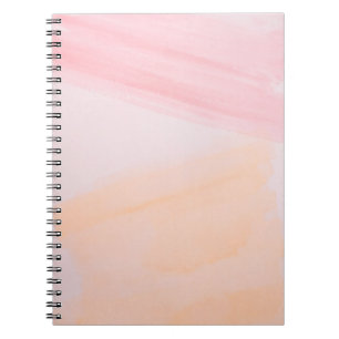 Pink and orange paints notebook