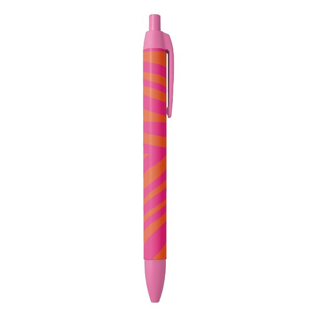 Pink And Orange Patterned Pen (Bottom (Vertical))