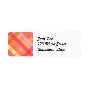 Pink and orange plaid