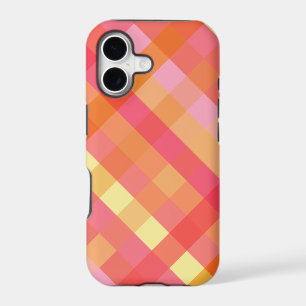 Pink and orange plaid