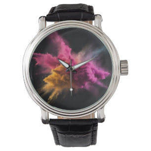 Pink and Orange Powder Blast Watch