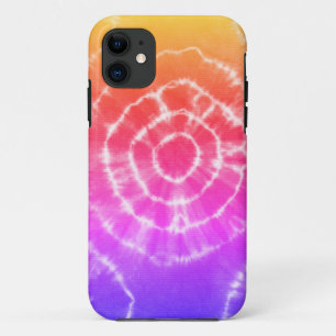 Pink and orange trendy tie-dye pattern Case-Mate iPhone case