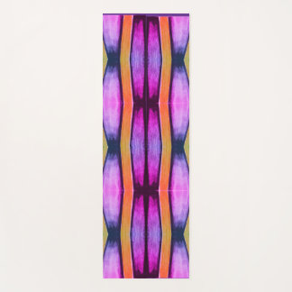 Pink and Orange Wave pattern Yoga Mat
