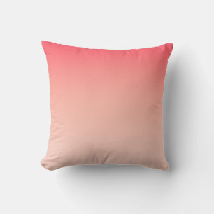 Pink and peach gradient background cushion