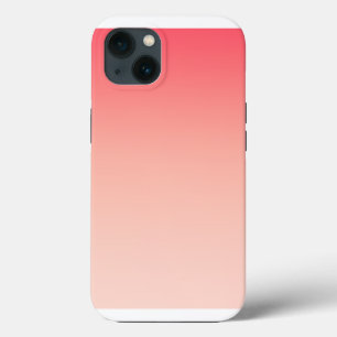Pink and peach gradient background iPhone 13 case