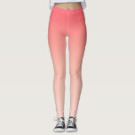 Pink and peach gradient background leggings<br><div class="desc">A gradient of pink and peach colours.</div>