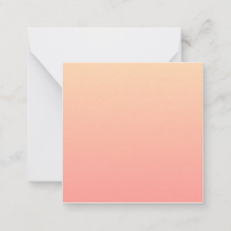 Pink and Peach Gradient Card