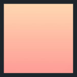 Pink and Peach Gradient Poster<br><div class="desc">A gradient of pink and peach tones.</div>