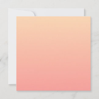 Pink and Peach Gradient Thank You Card