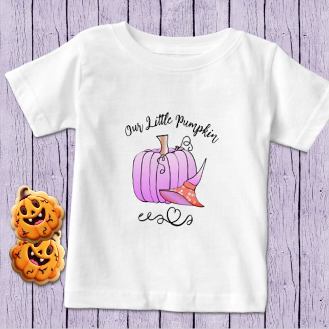 Pink and Peach Pumpkin Baby T-Shirt (Creator Uploaded)