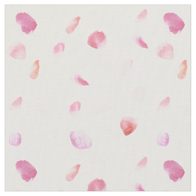 Pink and Peach Rose Petals Fabric (Close Up)