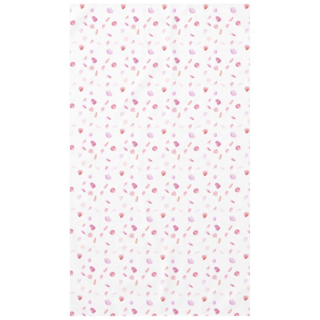 Pink and Peach Rose Petals Tablecloth (Front)