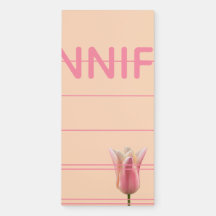 Pink and Peach Tulip Notepad Personalised Floral