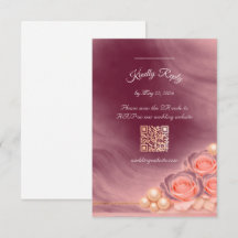 Pink and Pearl RSVP Enclosure Card