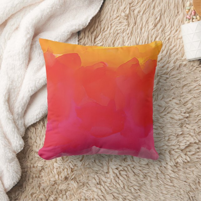 Pink and Prange Abstract Cushion (Blanket)