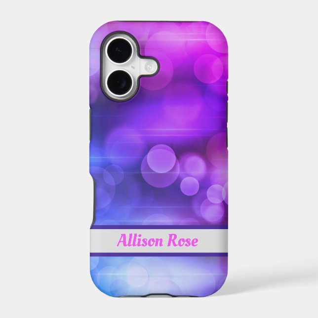 Pink and Purple Abstract Circles Pattern (Back)