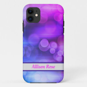 Pink and Purple Abstract Circles Pattern Case-Mate iPhone Case