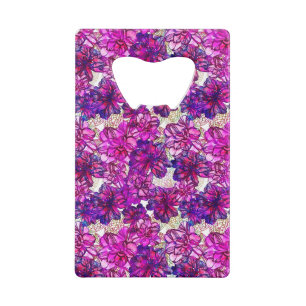 Pink And Purple Abstract Flowers Pattern
