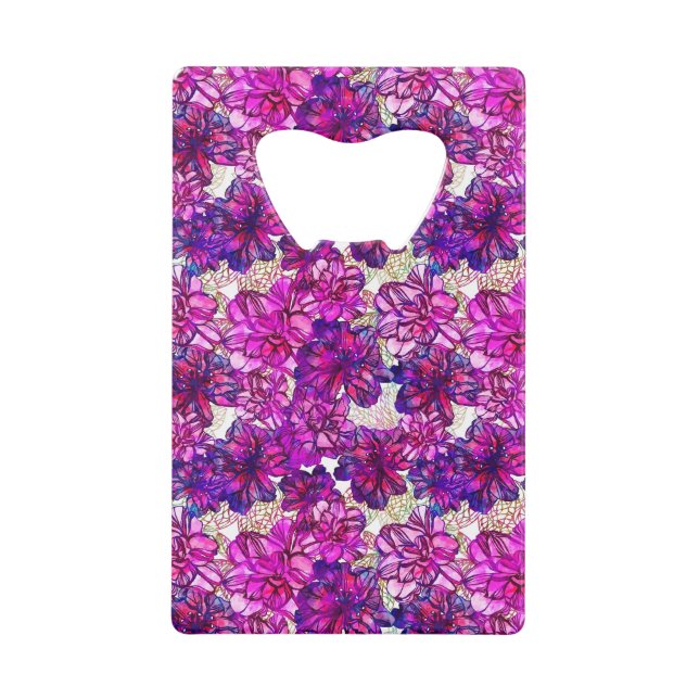 Pink And Purple Abstract Flowers Pattern (Front)