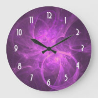 Pink and Purple Abstract Fractal with Circles